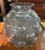 René Lalique Antilopes Vase No.875 Grey Patina c1925 Signed R. Lalique France
