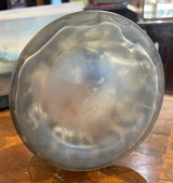 René Lalique Lutteurs Bowl No.890 Grey Patina c1914 Signed R. Lalique Rare