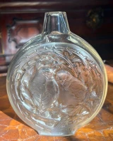 René Lalique Deux Moineaux Vase No.911 Sepia Patina c1920 Signed R. Lalique