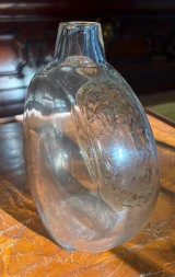 René Lalique Deux Moineaux Vase No.911 Sepia Patina c1920 Signed R. Lalique