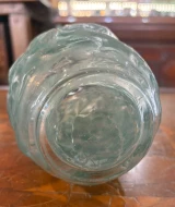 René Lalique Ronces Vase No.946 Green Patina Frosted Glass c1921 Signed France