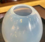 René Lalique Tourterelles Vase No.963 Opalescent Glass c1925 Signed France