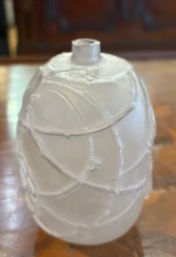 René Lalique Églantines Vase No.954 Opalescent Glass c1921 Signed R. Lalique