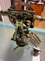 Antique Troughton & Simms London Brass Theodolite T.F. Wiesener Sydney c.1890