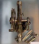 Antique Troughton & Simms London Brass Theodolite T.F. Wiesener Sydney c.1890