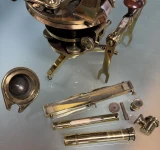 Antique Troughton & Simms London Brass Theodolite T.F. Wiesener Sydney c.1890