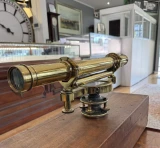 Antique c.1840s Troughton & Simms London Brass Surveyors Level Compass Boxed
