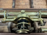 Antique c.1840s Troughton & Simms London Brass Surveyors Level Compass Boxed