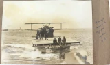 2 x WW1 1918 RAF Official Photographs. "Aircraft About to Fly of Lighter 1918"