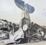 WW1 1918 RAF Official Photograph. "Aeroplane Crash on Landing 1918"