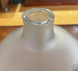 René Lalique Quatre Masques Vase No.878 Frosted Glass c1911 Signed R Lalique