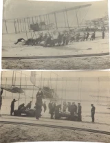 2 x WW1 c1917 Photographs. "Towing in Seaplane"