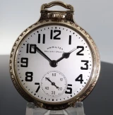 1952 Hamilton Railway Special 21J 992B 6 Pos Model 5 GF Pocket Watch Serviced