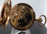 Vintage 1913 IWC Schaffhausen 14K Gold Full Hunter Pocket Watch 89.7g - Serviced