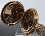 Vintage 1913 IWC Schaffhausen 14K Gold Full Hunter Pocket Watch 89.7g - Serviced