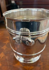 Vintage Christofle France Silver Plated Champagne Wine Cooler Twin Handle 23cm