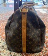 Vintage Louis Vuitton Keepall Bandouliere 60 Monogram Canvas Travel Duffle Bag