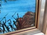 Pro Hart (1928–2006) The Death of Cook C.1968 Framed 92cm x 67cm
