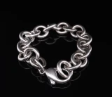 Vintage .925 Sterling Silver 15cm Chain Bracelet 23.4g