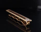 Vintage Alfred Dunhill men’s tie clip w/ classic two-tone gold and silver finish