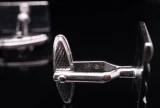 Dunhill Two Tone Cufflinks & Tie Bar Set Silver & Gold Tone Men's Accessories