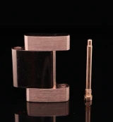 Auth. Rolex 18K Rose Gold 15.5mm Submariner Link 116619, 116509
