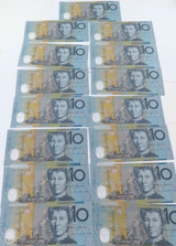 15 x EF to UNC $10 Notes. Stevens Parkinson / John Fraser
