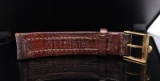 Auth. Omega Brown Leather 18mm/ 16mm Wristwatch Strap