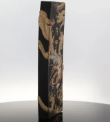 Vintage Chinese Hu Kaiwen Nine Dragons Ink Stick in Original Brocade Case