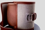 Jaeger-LeCoultre Single Travel Watch Roll Canvas and Brown Leather Mint in Box
