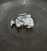 Auth. Georg Jensen Henning Koppel Masterpiece Stainless Steel Frog Paperweight