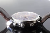 2021 IWC Portofino Chronograph Steel Blue Dial Watch B+P Ref 391036