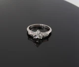 Vintage 1.40ct G VS 18k White Gold Heart Shape Diamond Ring sz L1/2 Val $19560