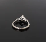 Vintage 1.40ct G VS 18k White Gold Heart Shape Diamond Ring sz L1/2 Val $19560