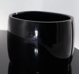 Vintage Black Acrylic Cuff Bangle Ruby & Diamond Maltese Cross 66.4g Val $6300