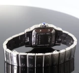 Authentic Cartier Santos Galbee Automatic Ladies Stainless Steel Watch Ref 2423