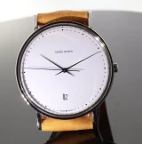 Auth. Georg Jensen Koppel 318 Steel 38.5mm Quartz Watch
