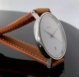 Auth. Georg Jensen Koppel 318 Steel 38.5mm Quartz Watch