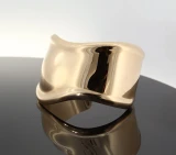 Auth. Tiffany & Co 18k Gold Bone Cuff In Box Elsa Peretti Rec Retail. $44500 aud