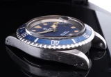 Vintage 1980 Tudor Submariner Blue Dial Snowflake Date Watch + Papers - 9411/0