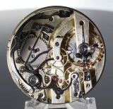 Swiss Split Second Chronograph pocket watch movement + Dial - Working