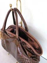 Bottega Veneta, Italy Bronze Metallic Coloured Oversized Leather Handbag
