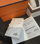 Auth. Hermes Cape Code Quartz 23mm Ladies Steel Wrist Watch Box + Papers