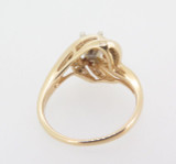 14k Gold 0.83ct Diamond Cluster Ladies dress ring, valuation $4890