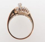 14k Gold 0.51ct Diamond cluster Ladies dress ring, valuation $3885