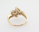 0.70ct Diamond Set 14k Yellow Gold Ladies Cluster Ring Size M Val $4245
