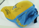 Gold Coast Titans signed supporters cap. 3 hand signed signatures