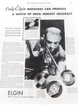 Rare 1931 Spud Cigarettes advert /  Elgin advert  ex Saturday evening post