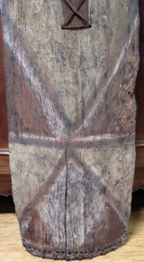 Huge Vintage 100% genuine PNG tribal wooden war shield, museum quality #4