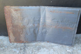 SUPER RARE 1930's AMERICAN "CLEO COLA" VERY LARGE EMBOSSED TIN SIGN. 